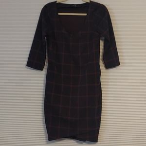 Size medium navy blue with maroon dress
